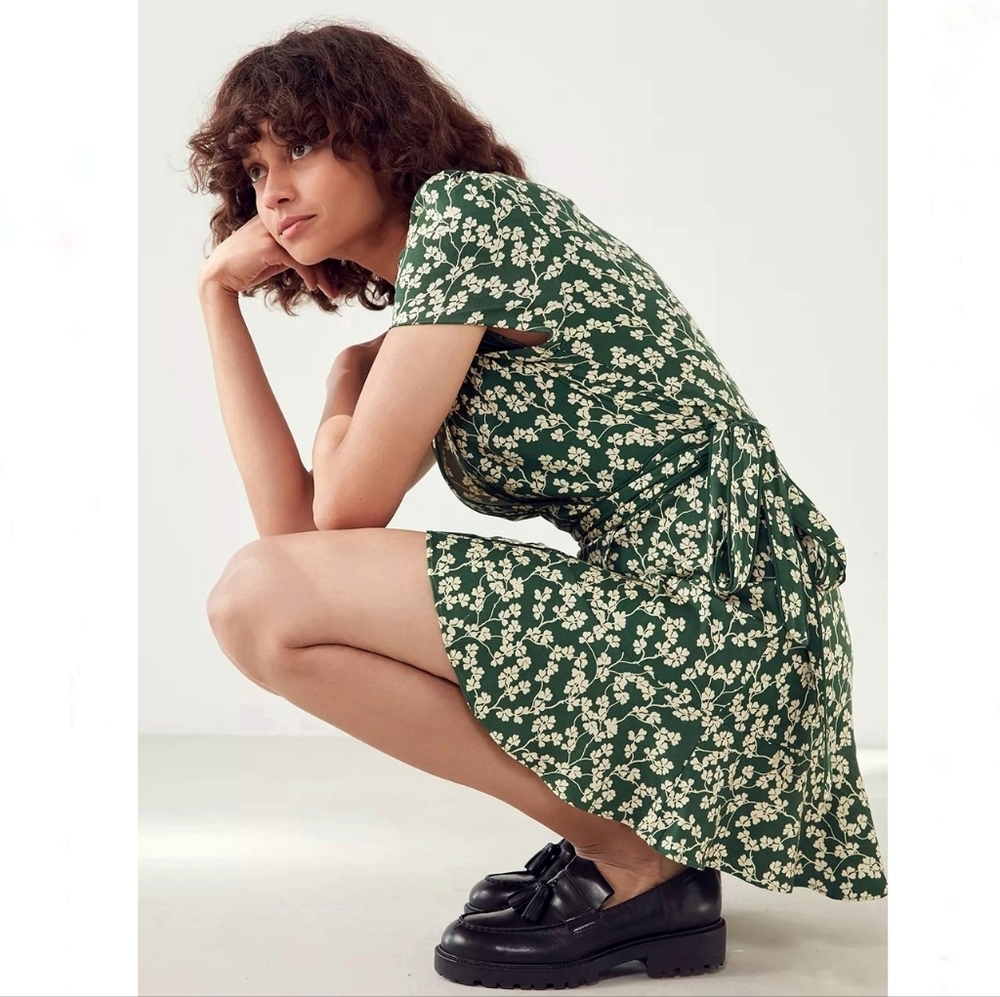 Kimchee Blue Rita Wrap Dress by Urban Outfitters - Picture 7 of 7